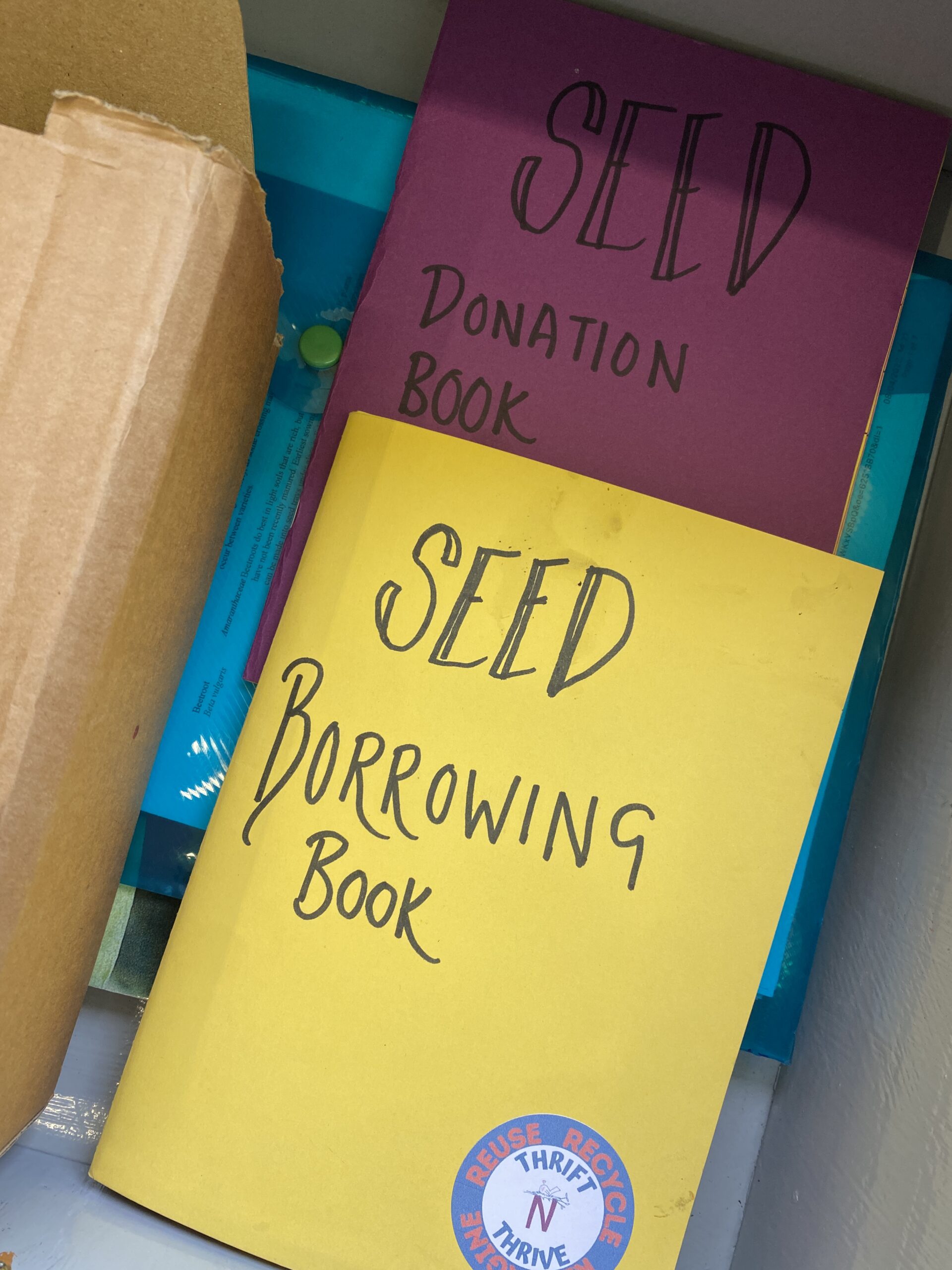 Kirriemuir Seed Library Donations and Borrowing Books